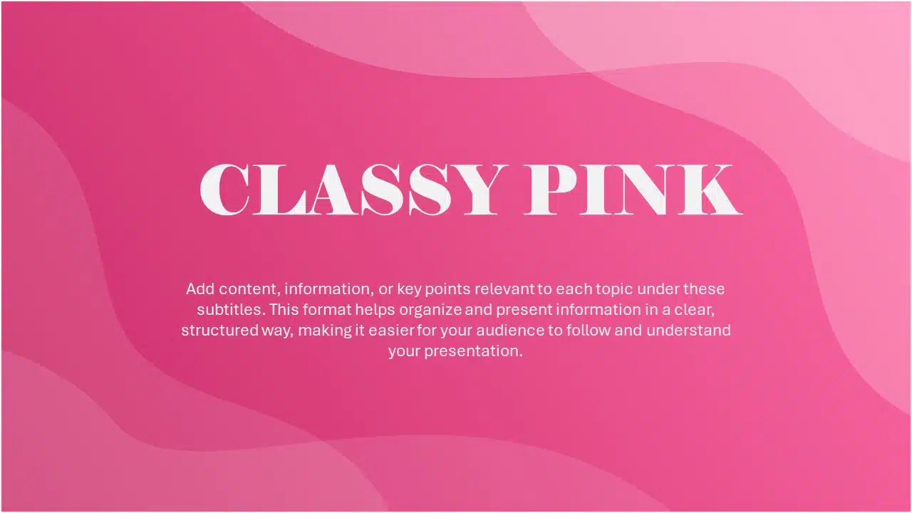 Pink Google Slides Background Theme