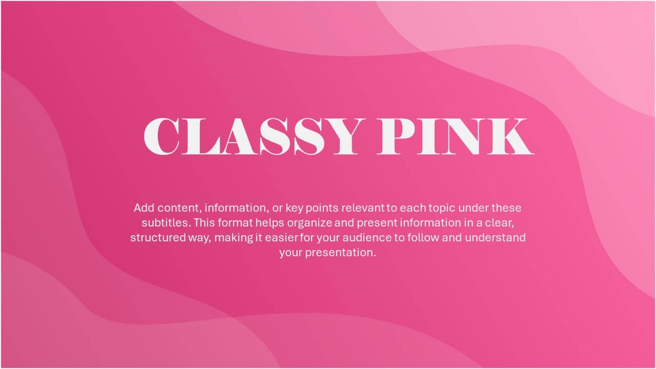 Pink Google Slides Background Pink Google Slides Background