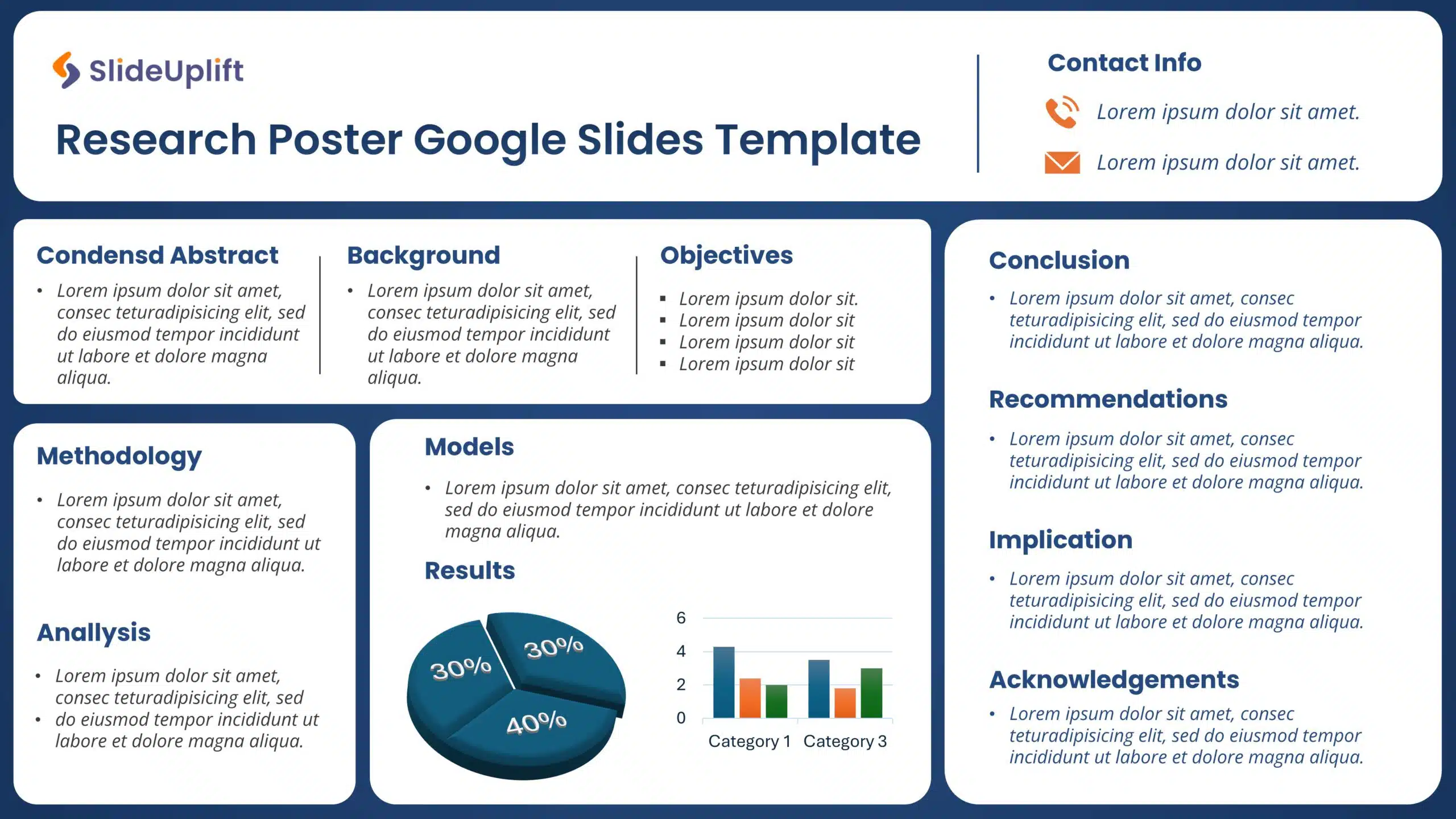 Research Poster Google Slides Template Theme