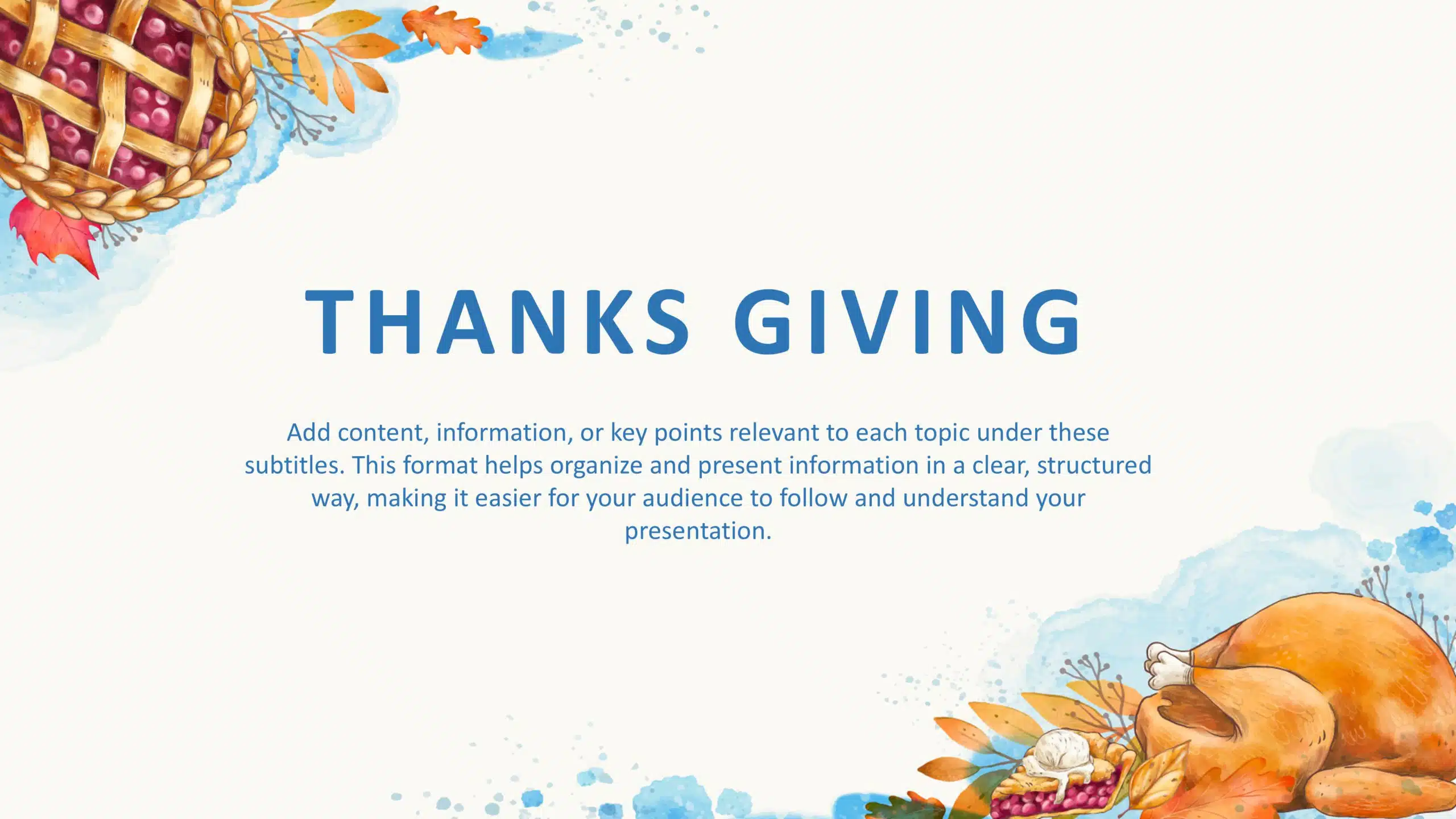 Thanksgiving Slide Background & Google Slides Theme