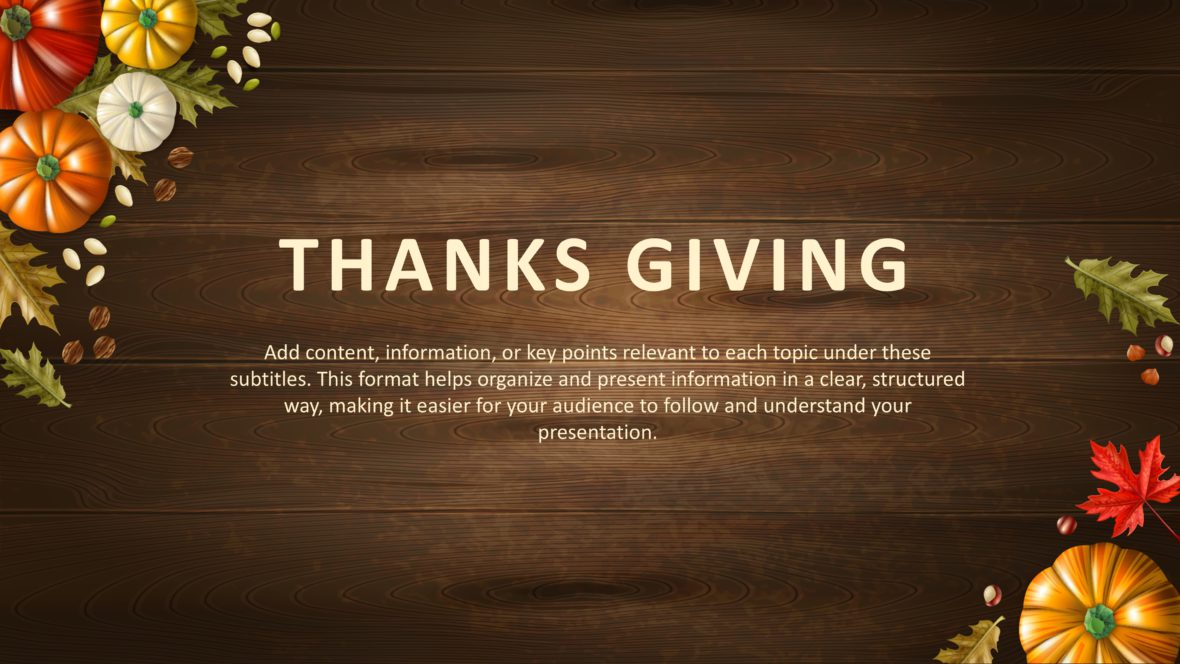 Thanksgiving PowerPoint Templates and Google Slides SlideUplift
