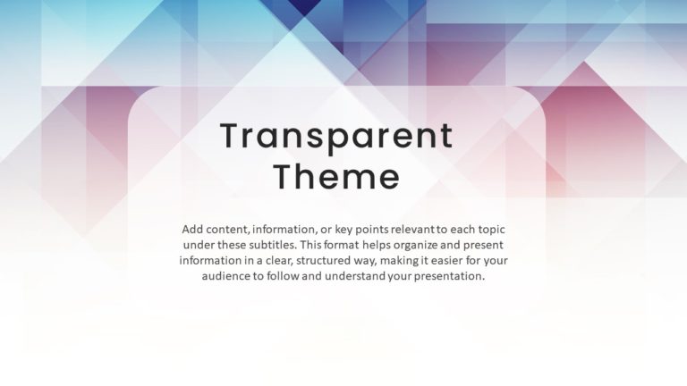 Transparent Google Slides Background Theme