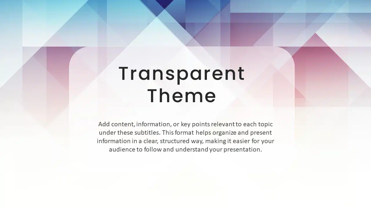 Transparent Google Slides Background Theme