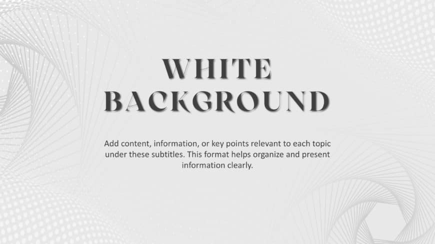 White PowerPoint Background