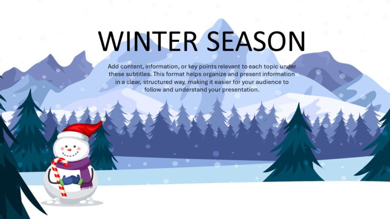 Winter PowerPoint Background & Google Slides Theme 1