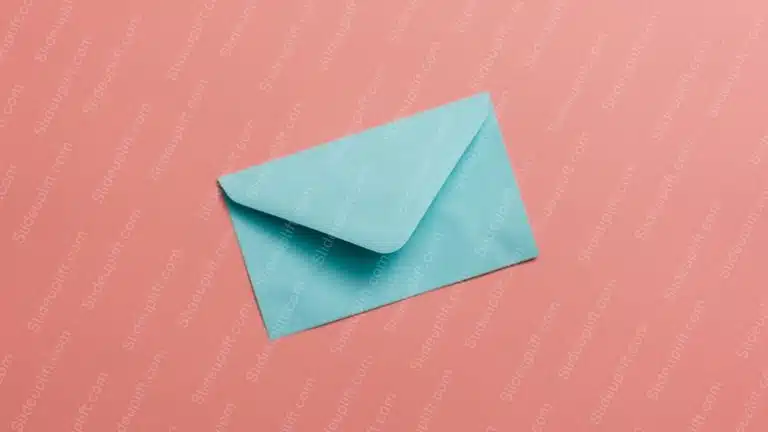 Baby Blue Envelope Pastel Pink Background Image & Google Slides Theme