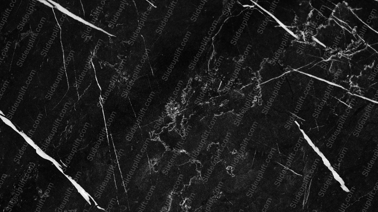 Black White Marble Veins Background Image & Google Slides Theme