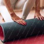 Charcoal Yogamat Fuchsia Background Image & Google Slides Theme