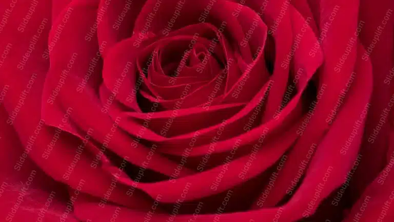 Deep Red Rose Background Image & Google Slides Theme