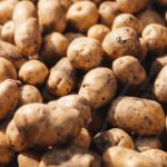 Earthy Brown Potatoes Background Image & Google Slides Theme