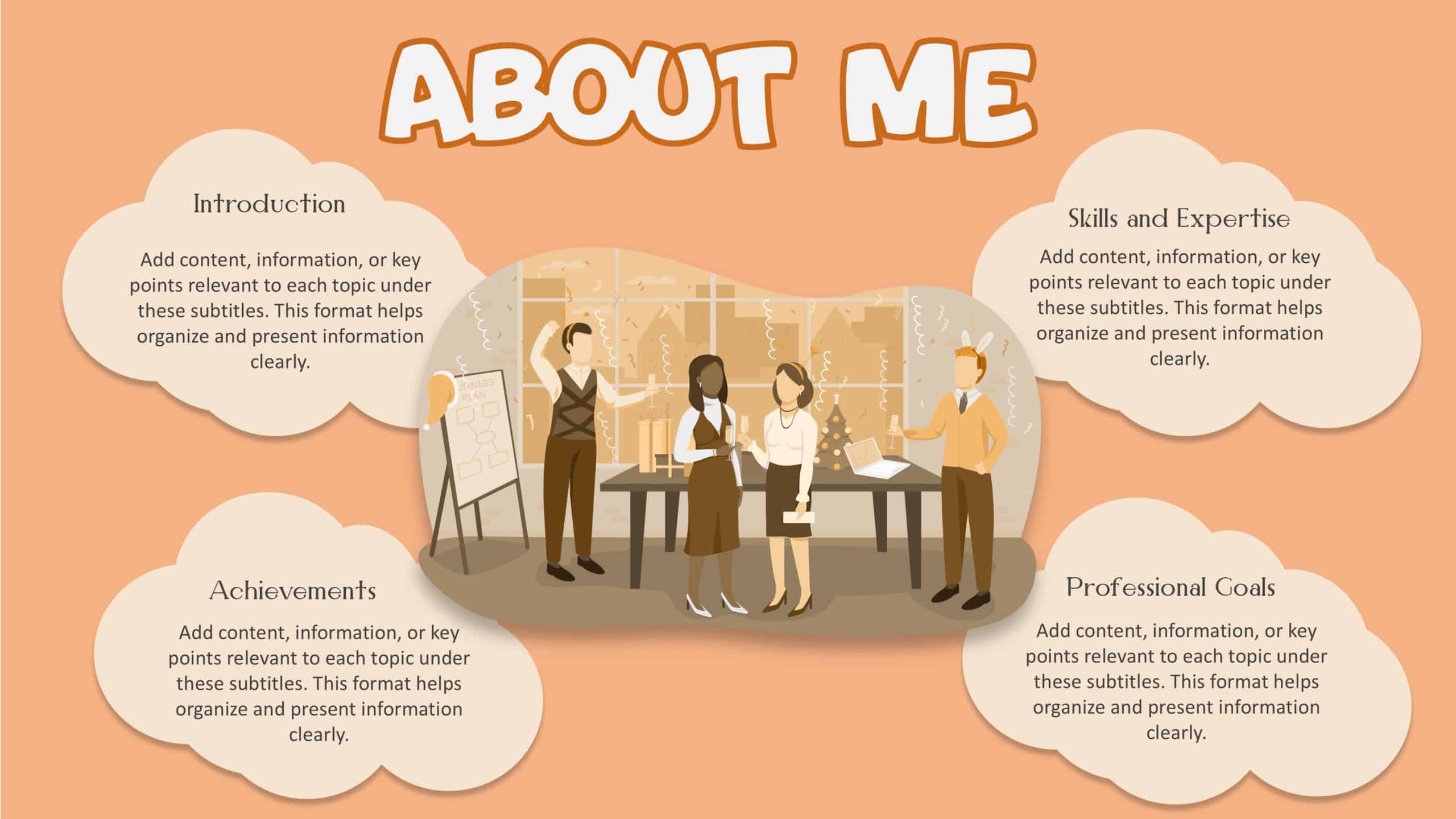 Fun About Me Slide For PowerPoint & Google Slides