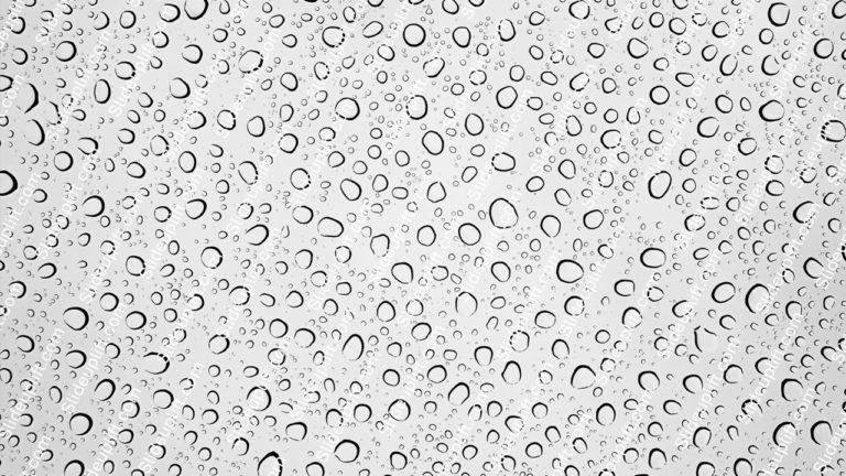 Grey Water Droplets Background Image & Google Slides Theme