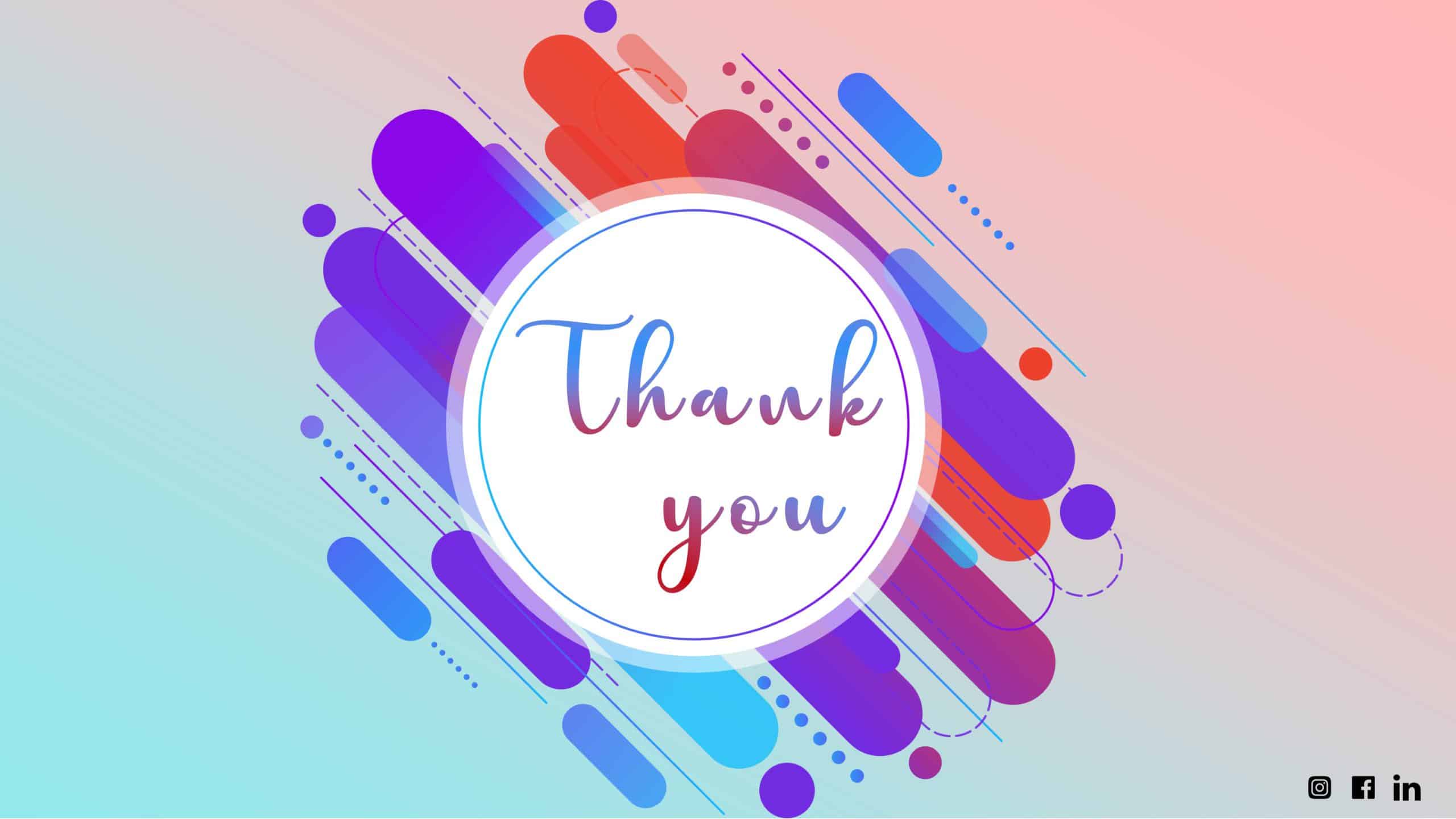 Modern Thank You Slide For PowerPoint & Google Slides