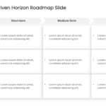 Objectives Driven Horizon Roadmap Slide & Google Slides Theme