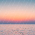 Pastel Blue Pink Ocean Horizon Background Image & Google Slides Theme