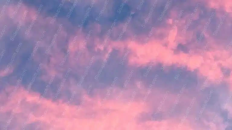 Pink Blue Clouds Sky Background Image & Google Slides Theme