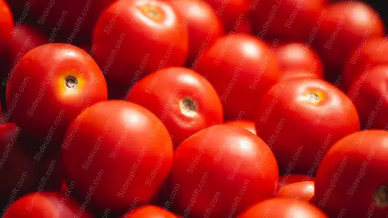 Red Tomatoes Background Image & Google Slides Theme