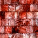 Red White Marbled Brick Wall Background Image & Google Slides Theme