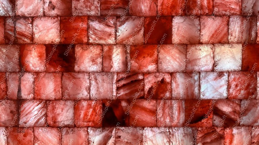 Red White Marbled Brick Wall Background Image