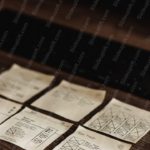 Sepia Notes Keyboard Wooden Desk Background Image & Google Slides Theme