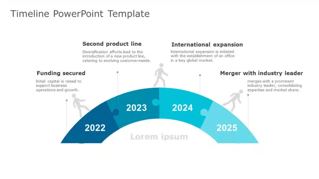 Puzzle Diagram 5 PowerPoint Template