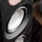 Silver Black Speaker Background Image & Google Slides Theme