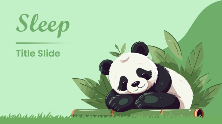 Sleep Title Slide Template & Google Slides Theme