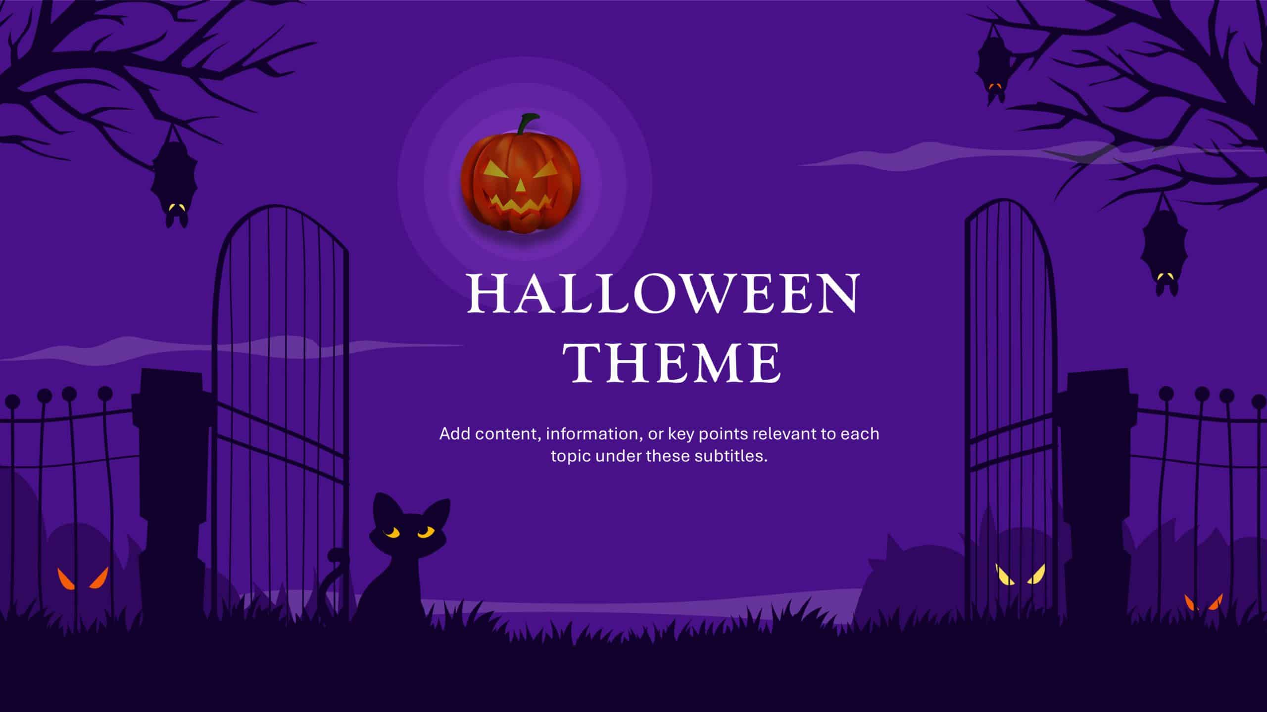 Spooky Slide Background & Google Slides Theme