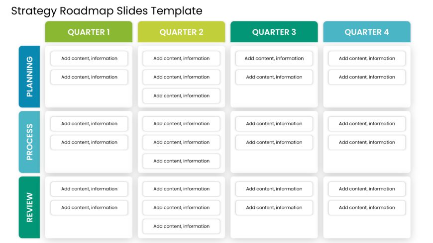 Strategy Roadmap Slides Template