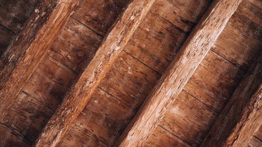 Warm Brown Wooden Beams Background Image