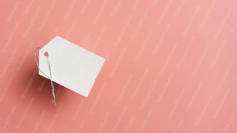 White Blank Tag Coral Background Image & Google Slides Theme White Blank Tag Coral Background Image & Google Slides Theme