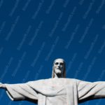 White Statue Deep Blue Sky Background Image & Google Slides Theme