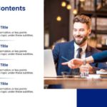 4 Points PowerPoint Table Of Contents Template & Google Slides Theme