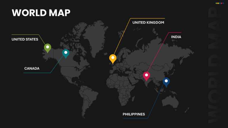 Animated World Map PowerPoint Template