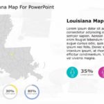 Editable Louisiana Map For PowerPoint & Google Slides Theme