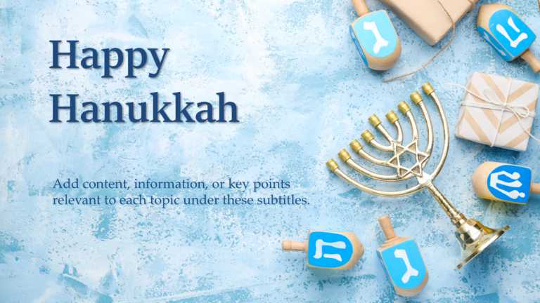 Hanukkah Slide Template & Google Slides Theme