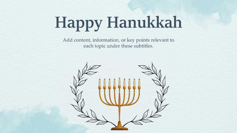 Hanukkah Template For PowerPoint And Google Slides Theme