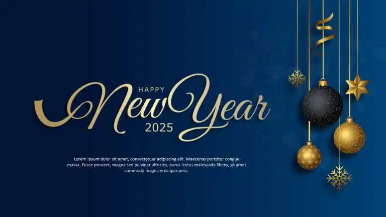 Happy New Year 2025 Presentation Template