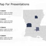 Louisiana Map For Presentations & Google Slides Theme