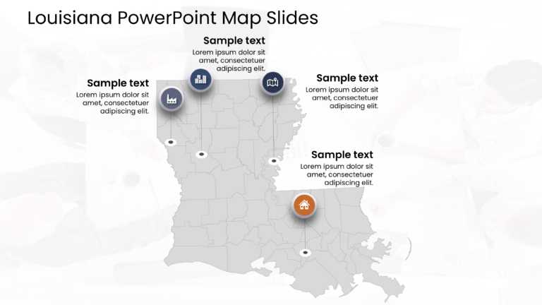 Louisiana PowerPoint Map Slides & Google Slides Theme