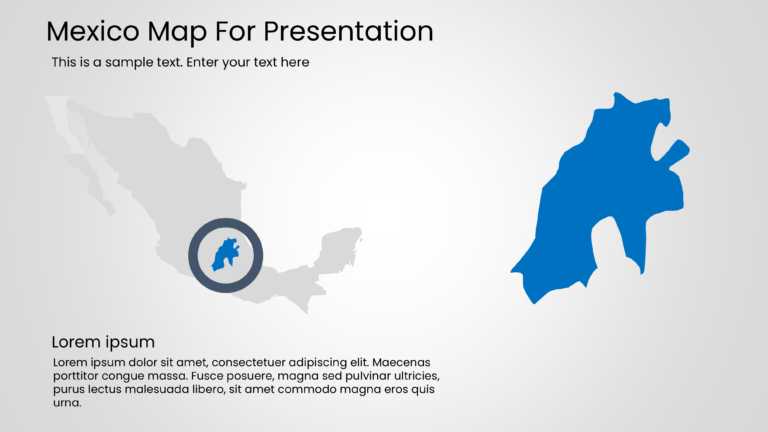 Mexico Map For Presentation & Google Slides Theme