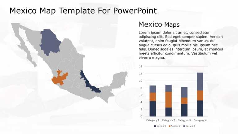 Mexico Map Template For PowerPoint & Google Slides Theme