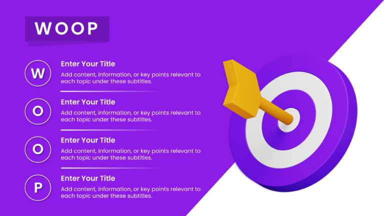 WOOP Goal Setting PowerPoint Template