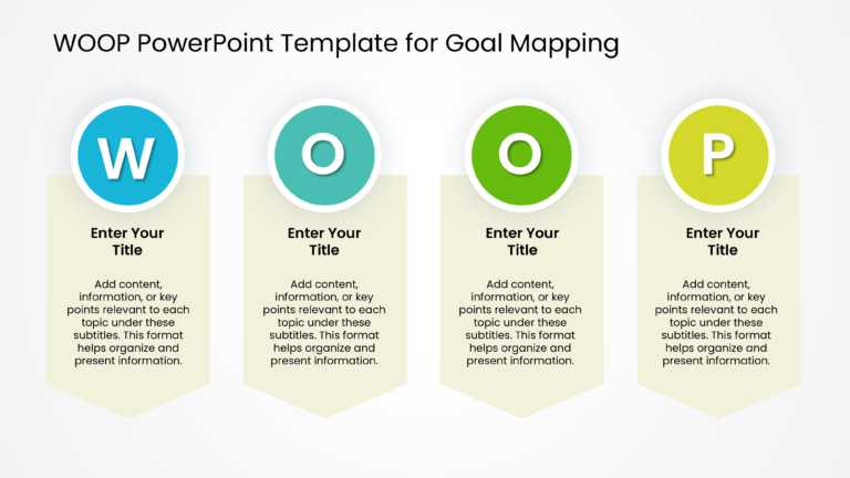 WOOP PowerPoint Template For Goal Mapping