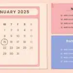 2025 January Slide Template & Google Slides Theme