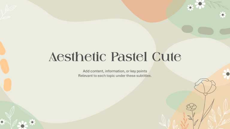 Aesthetic Pastel Cute PowerPoint Background