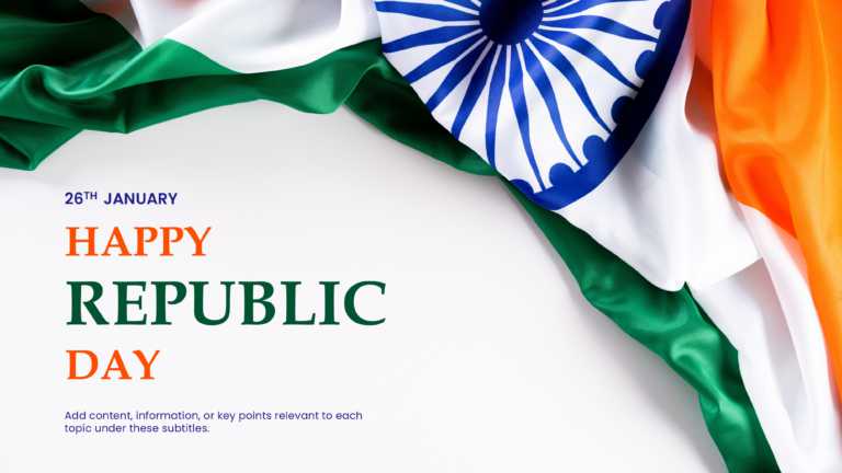 Indian Republic Day Cover Slide