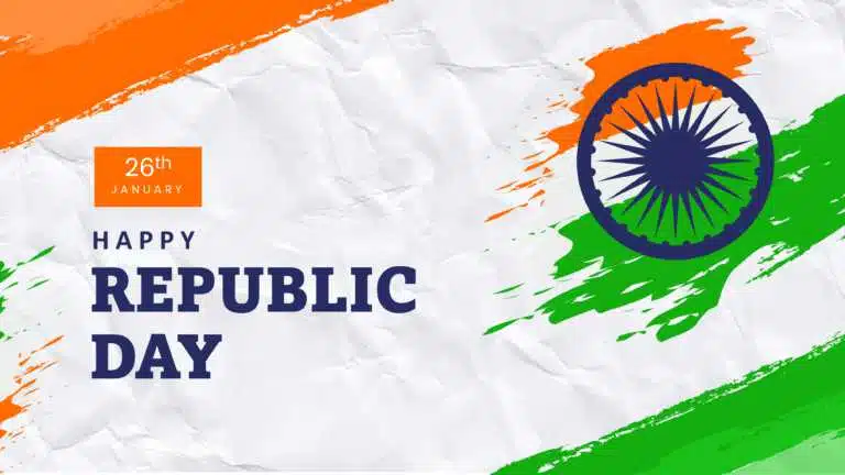 Indian Republic Day Title Slide Template