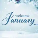 January PowerPoint Background & Google Slides Theme