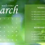 March Background For PowerPoint And Google Slides Theme